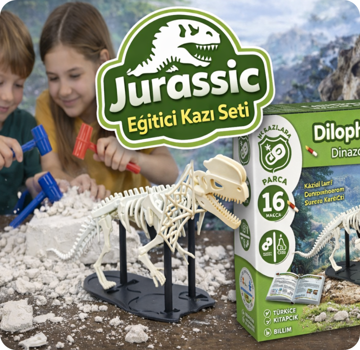 Jurassic Eğitici Kazı Seti